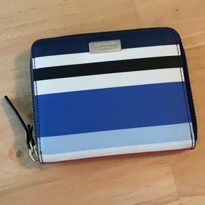 Kate Spade Striped Bifold Wallet